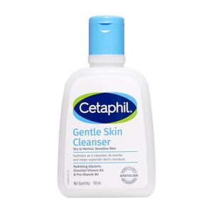 cetaphil gentle skin hydrating face wash 118ml, paraben free, sulphate free gentle skin hydrating cleanser with niacinamide, vitamin b5 for dry to normal, sensitive skin visit the cetaphil store